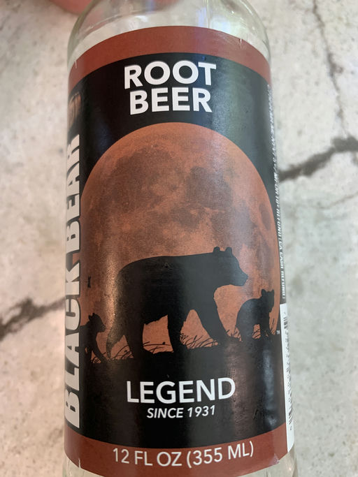 Black Bear Root Beer bottle