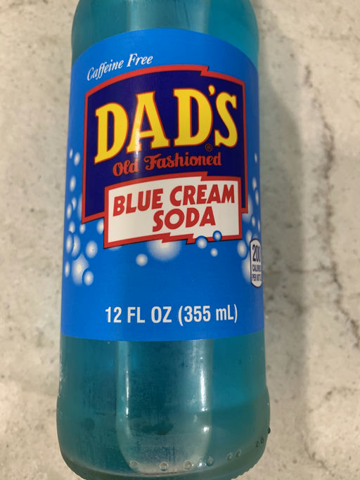 Dad's Blue Cream Soda bottle