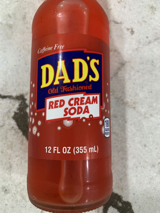 Dad's Red Cream Soda bottle