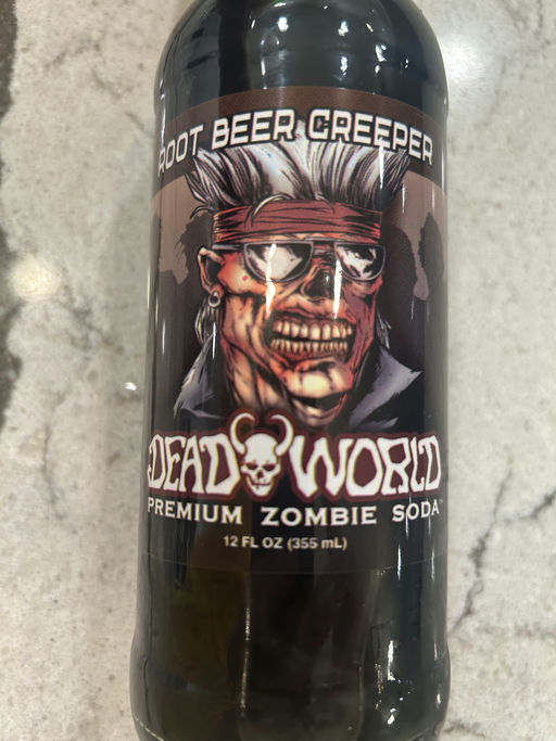 Dead World Root Beer Creeper bottle