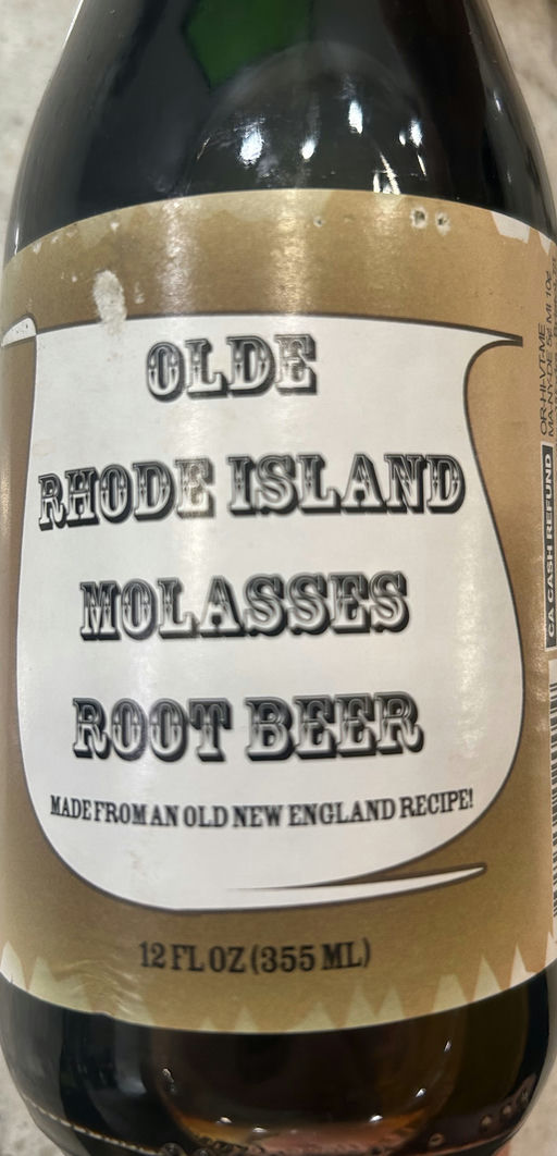 Olde Rhode Island Molasses Root Beer bottle