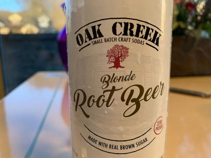 Oak Creek Blonde Root Beer bottle