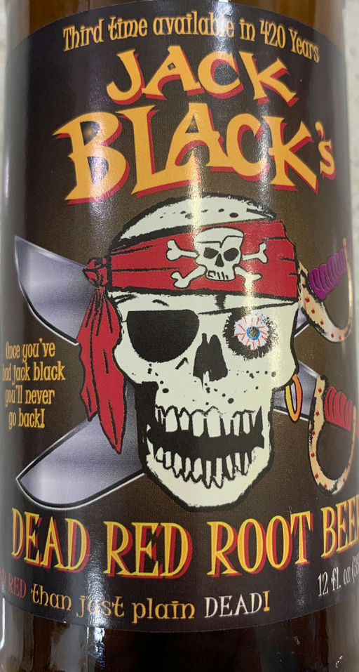 Jack Black Dead Red Root Beer bottle