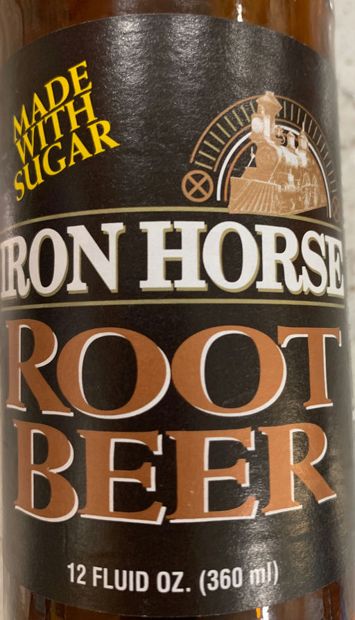 Iron Horse Root Beer bottle