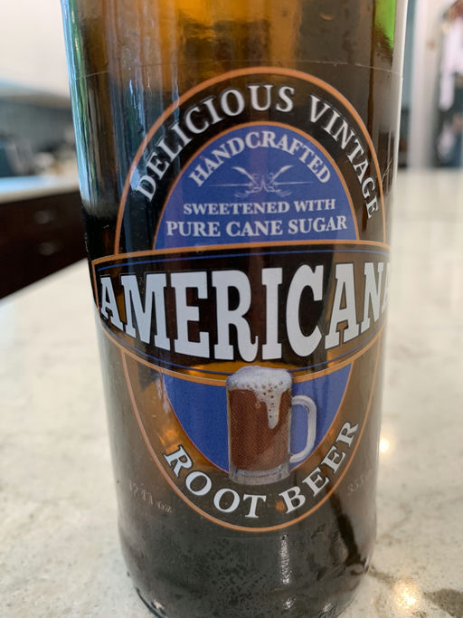Americana Root Beer bottle